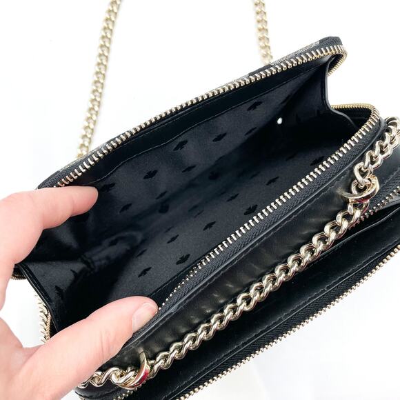 Kate Spade Black and Silver Heart Crossbody Bag - Picture 11 of 11